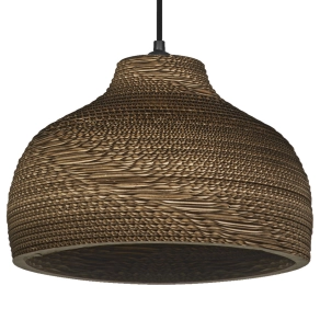   Ledvance Decor Cardboard Hat – Kartonból készült függeszthető lámpa E27 foglalattal, barna színben, könnyű, újrahasznosítható anyagból
