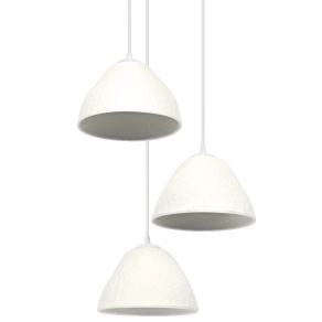   Ledvance Decor Camel Bell – Függeszthető papírmasé lámpa, 3 db E14-es foglalattal, fehér színben