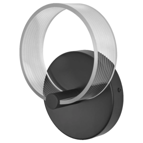   Ledvance Decor Circle – Elegáns fali lámpa állítható színhőmérséklettel (3000K/4200K/6500K), 8W , fekete kivitel, IP20