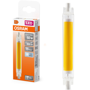   Osram R7s LED 8W, 806 lm, 4000 K, hidegfehér, üveg-60 W izzó helyett - Special Slim Line