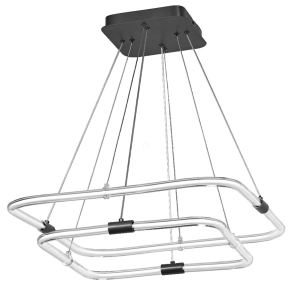   Ledvance Decor Tetragon – Függesztett lámpa 2X design, 23W, 2500lm, 3000K melegfehér, Click DIM funkcióval, 360° sugárzási szög, sötétszürke