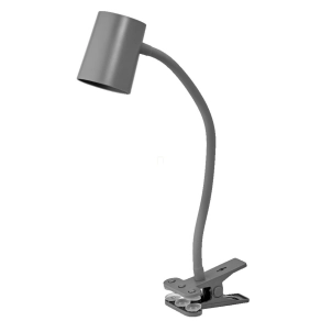   Ledvance Office Line Desk Trapezium Clip – Rugalmas asztali lámpa GU10 foglalattal, szürke, állítható karral és csipesszel, 170°-ban hajlítható