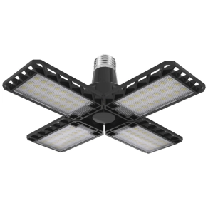   Ledvance Highbay Blade E27 – Mennyezeti lámpa állítható fénypanelekkel, 23W, 2350lm, 4000K, 100° sugárzási szög, fekete, IP20