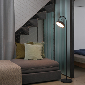   LED állólámpa, 143 cm - Osram Decor Puck, 3000 K, 590 lm, 12 W, 1.8 méteres kábellel, 220-240 V