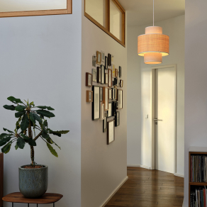   Szövet függesztett lámpa - Osram Decor Wrap Cylinder, 1xE27 foglalattal, 220-240 V