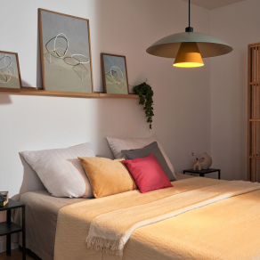   Függesztett lámpa, zöld-sárga - Osram Decor Flying Mushroom, 1xE27 foglalattal, 220-240 V