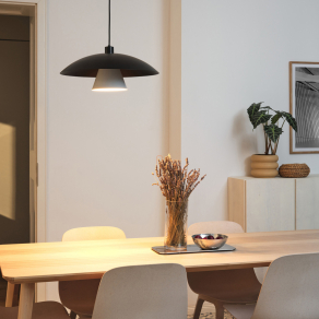   Függesztett lámpa, fekete-fehér - Osram Decor Flying Mushroom, 1xE27 foglalattal, 220-240 V