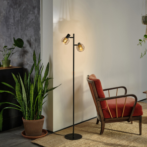   Kaptár búrás állólámpa, 140 cm - Osram Decor Firefly, 2xE14 foglalattal, 1.8 méteres kábellel, 220-240 V