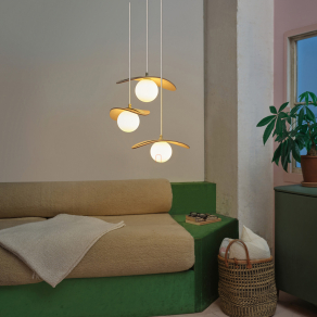   Függesztett lámpa szövet borítással - Osram Decor Pearl, 3xG9 foglalattal, 220-240 V