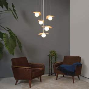   Függesztett lámpa szövet borítással - Osram Decor Pearl, 5xG9 foglalattal, 220-240 V