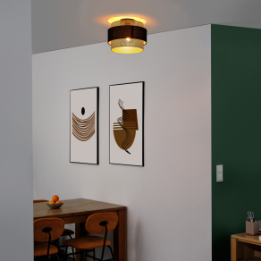   Mennyezeti lámpa fekete-arany színben - Osram Decor Hornet, 1xE27 foglalattal, 220-240 V