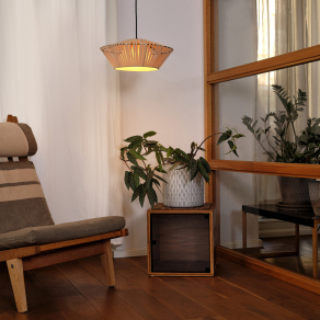   Függesztett lámpa, szalag búrás, bézs - Osram Decor Stripes, 1xE27 foglalattal, 220-240 V