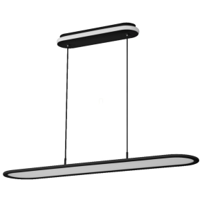   Ledvance Office Line Panel Ellipse – Függesztett, dimmelhető UGR<19 irodai mennyezeti lámpa környezeti fénnyel, fekete, 57W, 4000K, CRI>90, IP20, 2700lm