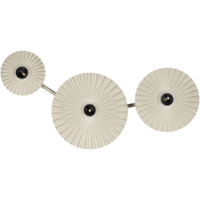   Osram Decor Plisse Wall – Dekoratív fali lámpa 3x E27 foglalattal, bézs színben, állítható, minimál stílusú