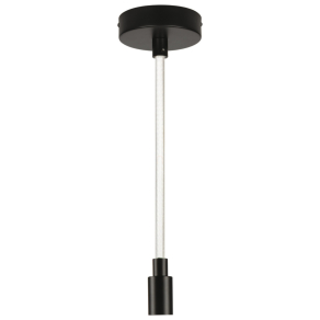   Osram Decor Glow Pendant – Modern függesztett lámpa világító kábellel, E27 foglalat, 3-lépéses kapcsolhatóság, 2700K melegfehér, 450lm, fekete