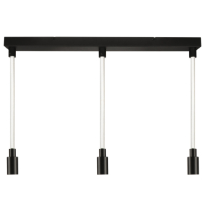   Osram Decor Glow Pendant Linear 3xE27 Select – Világító kábeles függesztett lámpa 28W, fekete, 3 db E27 foglalattal, melegfehér 2700K, Ra90