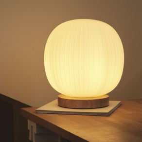   Osram Decor Glass Lantern asztali hangulatlámpa, fa hatású 1xE27 foglalattal