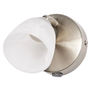   Osram LED Spot Cup 1xG9 Brushed Nickel – Mennyezeti spotlámpa állítható fejjel, alabástrom üveg diffúzorral, max. 5W LED G9 izzóhoz