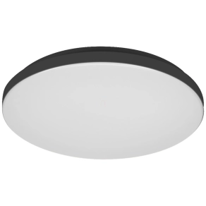   Osram Essential Orbis – Fekete mennyezeti lámpa 390mm átmérővel, 24W teljesítmény, 1700 lumen fényáram, 3000K melegfehér, IP44, 30000 óra élettartam
