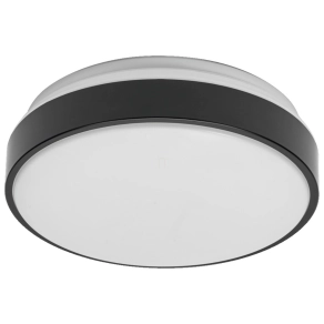   Osram Essential Orbis – Modern fekete mennyezeti és fali lámpa 3 db E27 foglalattal, 385 mm átmérővel, IP20