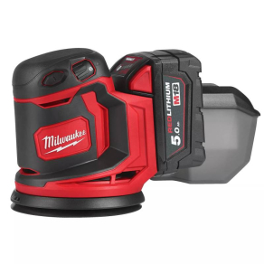   Milwaukee M18 Excenter csiszológép 125mm 2x5.0Ah akkuval, töltővel, kofferrel M18 BOS125-502B 4933464229