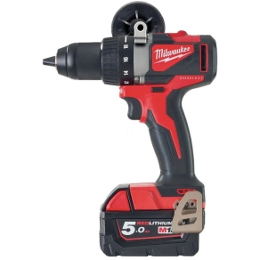  Milwaukee M18 fúrócsavarozó szénkefe nélküli 2x5.0Ah akkumulátorral, töltővel, kofferrel M18 BLDD2-502X 4933464515