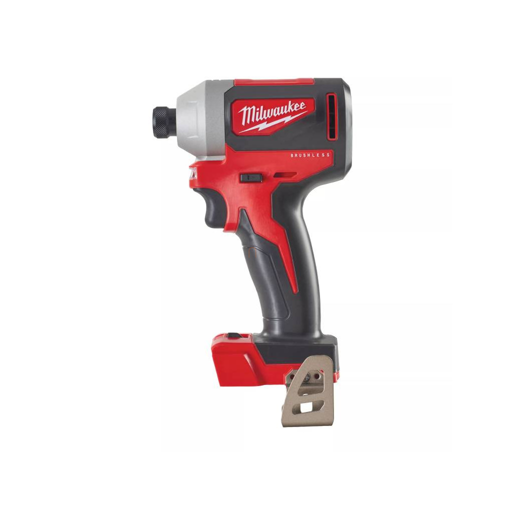 Milwaukee M18 Ütvecsavarozó 1/4 Hex szénkefe nélküli akkumulátor és töltő nélkül, kofferrel M18 BLID2-0X 4933464519