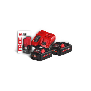   Milwaukee M18 HNRG - 302 NRG KIT M18 HIGH OUTPUT NRG szett (2 x 3.0 Ah akkumulátor, M12 -18 FC töltő) 4933471071