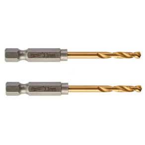   Milwaukee fémfúró Shockwave HSS-G TiN 3.3 mm (2 db/cs) 4932471089