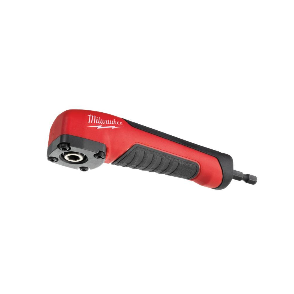 Milwaukee sarokcsavarozó adapter 11db-os 4932471274, 1 db derékszögű adapter és 10 db 25 mm-es csavarbehajtó bit: 1× PH2, 1× PZ1 2× PZ2, 1× PZ3, 1×TX10, 1× TX15, 1× TX20, 1× TX25, 1× TX30
