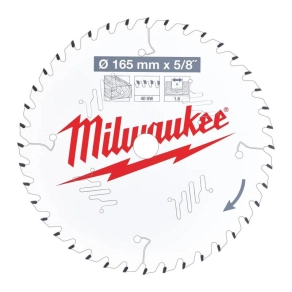   Milwaukee körfűrészlap (akkumulátoros géphez) 165/61/2 / 15,87/5/8 / 40 4932471312