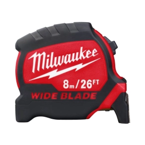   Milwaukee Prémium széles mérőszalag 8 m / 26 láb / 33 mm 4932471818