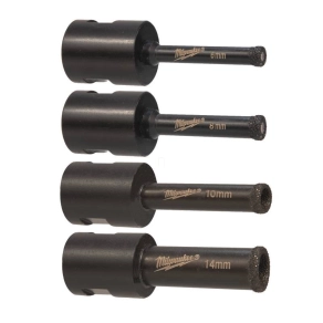   Milwaukee M14 Száraz gyémántfúró készlet (O 6, 8, 10, 14 mm)  4932471863