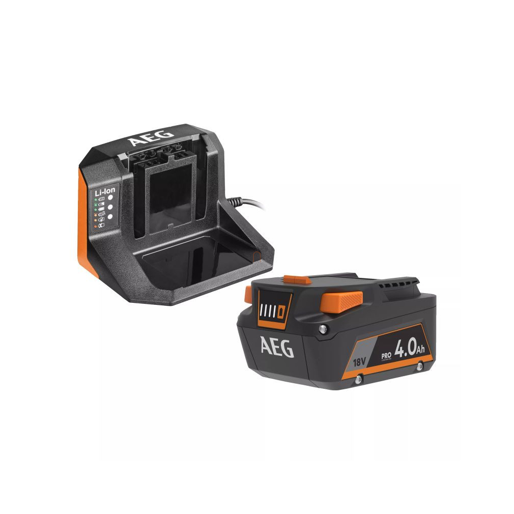 AEG SETL1840S 18V akkumulátor szett 1 x 18V 4,0 Ah akku + töltő, 4935478933