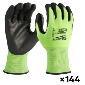   Milwaukee vágásbiztos védőkesztyű Nagy kiszerelésű HIVIS 3/C XXL/11 144 pár 4932479023