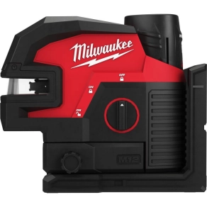   Milwaukee M12 CLL4P-301C zöld keresztvonalas lézer 4 ponttal 1 x 3.0 Ah akku, töltő, koffer 4933479203