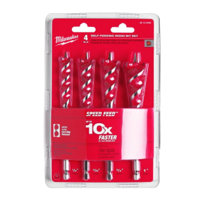 Milwaukee Speed Feed fafúró 4 részes készlet 4932479477