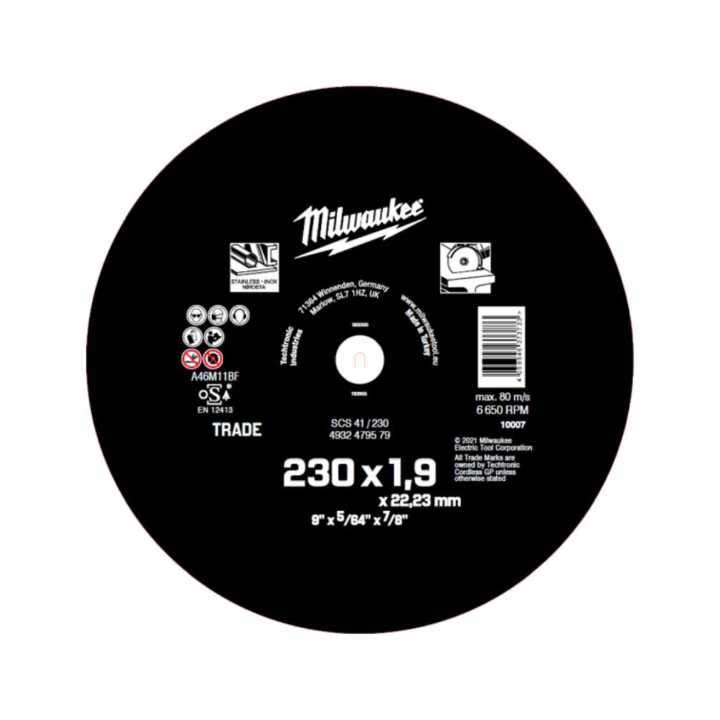 Milwaukee Vágókorong fémhez ECO SCS41 230x1.9mm 4932479579