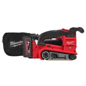  Milwaukee M18 FBTS75-552X M18 Fuel 75 mm-es szalagcsiszoló 2 x 5.5 Ah akku, gyorstöltő, kofferrel 4933479615