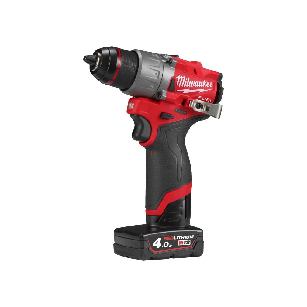 Milwaukee M12 Szuperkompakt fúrócsavarozó, 2 sebességes, 2x4.0Ah akkuval, töltővel, kofferrel M12 FDD2-402X 4933479874