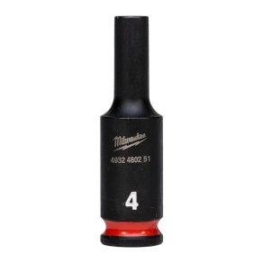   Milwaukee 1/4 gépi dugókulcs 6 lapú, hosszú 4 mm 4932480251