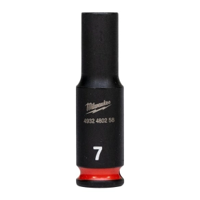   Milwaukee 1/4 gépi dugókulcs 6 lapú, hosszú 7 mm 4932480256