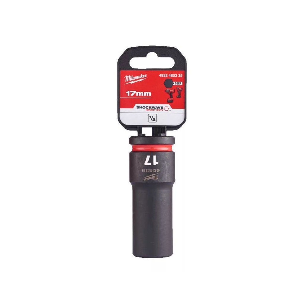 Milwaukee 1/2 Dugókulcs hatlapú 78mm hossszú, 17mm, 4932480335