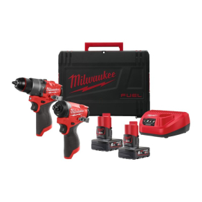   Milwaukee M12 FPP2A2-602X M12 Fuel erőcsomag 4933480588 Tartalma: 1 x FPD2 szuperkompakt ütvefúró-csavarozó, 1 x FID2 szuperkompakt 1/4 ütvecsavarozó, 2 x 6.0 Ah akku, töltő, koffer"