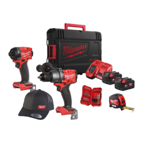   Milwaukee M18 FPP2A3-502X M18 Fuel erőcsomag 4933480873 Tartalma: 1 x FPD3 ütvefúró-csavarozó, 1 x FID3 1/4 hex ütvecsavarozó, 2 x 5.0 Ah akku, gyorstöltő, koffer"