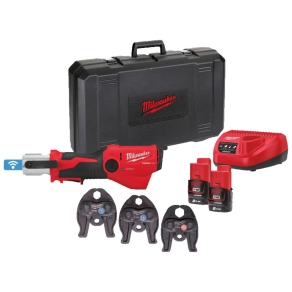   Milwaukee M12ONEHPT-202CV-SET2 M12 szuperkompakt Force Logic hidraulikus prés ONE-KEY funkcióval 4933481035