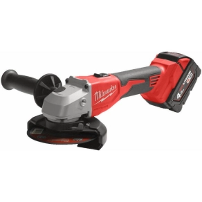   Milwaukee M18 BLSAG125X-402X M18 szénkefe nélküli 125 mm sarokcsiszoló csúsztatható kapcsolóval 2 x 4.0 akku, töltő, kofferrel 4933492644