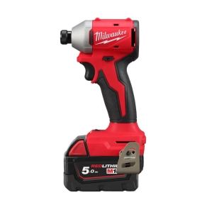   Milwaukee M18 BLIDR-502X M18 szénkefe nélküli 1/4 HEX ütvecsavarozó, 2x5.0 Ah akku, gyorstöltő, kofferrel 4933492843"