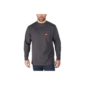   Milwaukee WTLSG-XL hosszú ujjú zsebes póló sötétszürke 4932493041