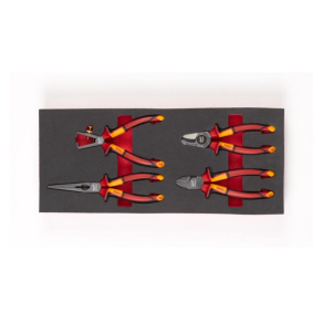   Milwaukee VDE fogó készlet habbetétben, 4 részes 4932493250